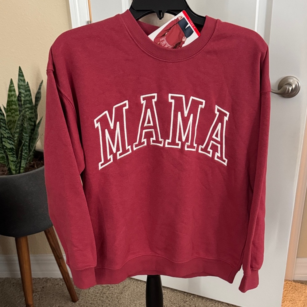 XS Red 'MAMA' Sweatshirt - Roll Tide